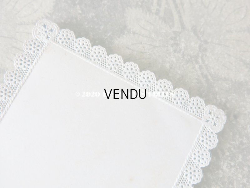 画像11: 未使用 1870年代 アンティーク　カニヴェ用カード 13枚のセット レースの透かし柄