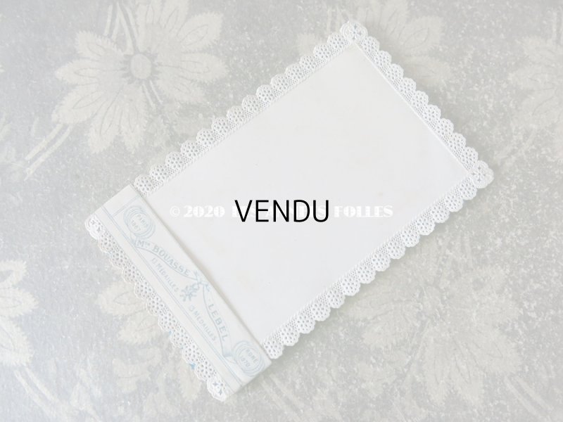 画像9: 未使用 1870年代 アンティーク　カニヴェ用カード 13枚のセット レースの透かし柄