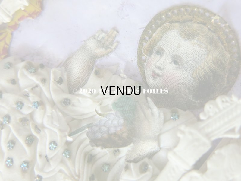 画像7: 19世紀 アンティーク 立体 カニヴェ 幼いキリスト