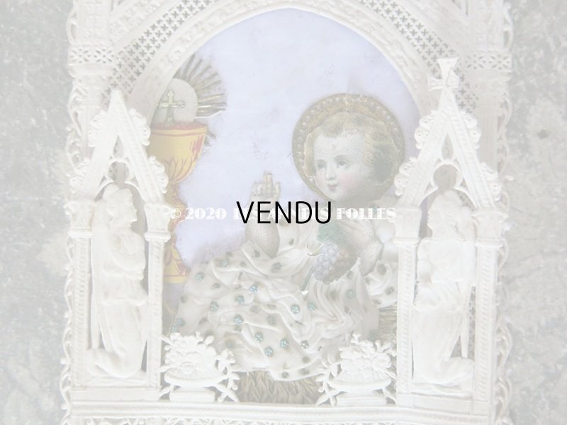 画像5: 19世紀 アンティーク 立体 カニヴェ 幼いキリスト