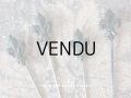 1900年代 アンティーク 百合の紋章の小さなエパングル 黒 フレンチジェット 