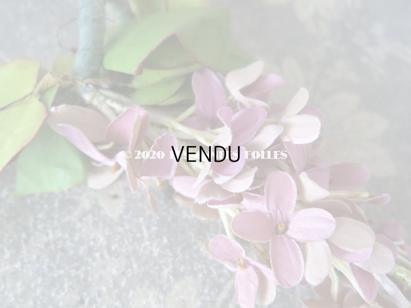 画像6: アンティーク ライラックの布花  
