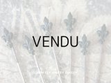 1900年代 アンティーク 百合の紋章の小さなエパングル 黒 フレンチジェット 6ピースのセット