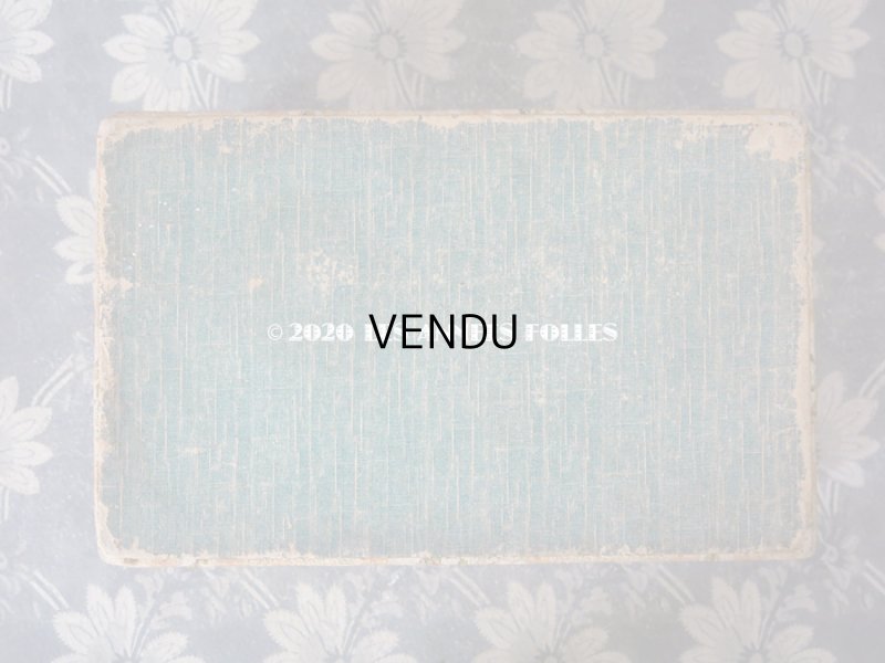 画像4: 1900年代 アンティーク ジャガード織  カルトナージュボックス 裁縫箱