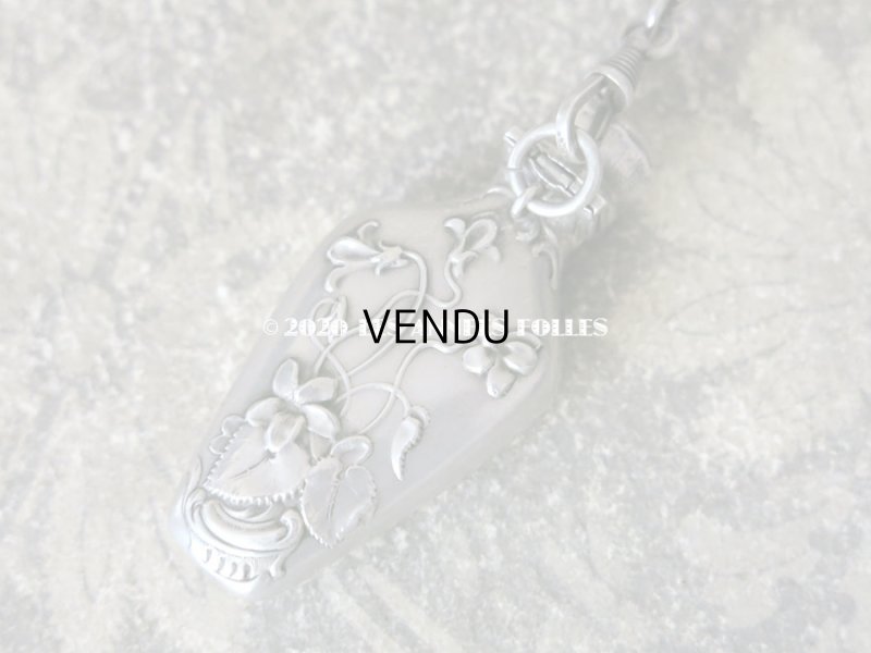 画像16: 1900年代 アンティーク  菫のシャトレーヌ シルバー製