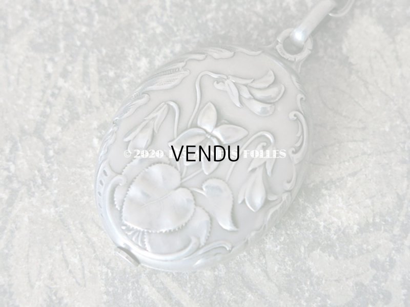 画像7: 1900年代 アンティーク  菫のシャトレーヌ シルバー製