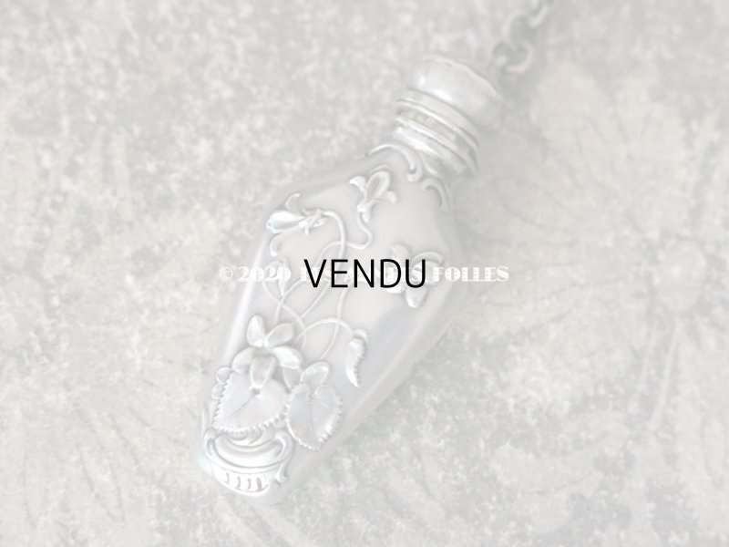 画像15: 1900年代 アンティーク  菫のシャトレーヌ シルバー製