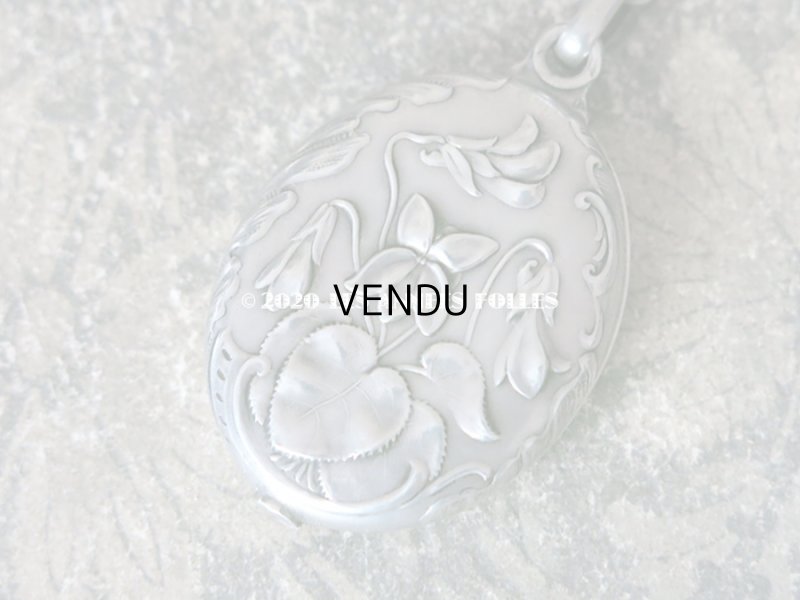 画像8: 1900年代 アンティーク  菫のシャトレーヌ シルバー製