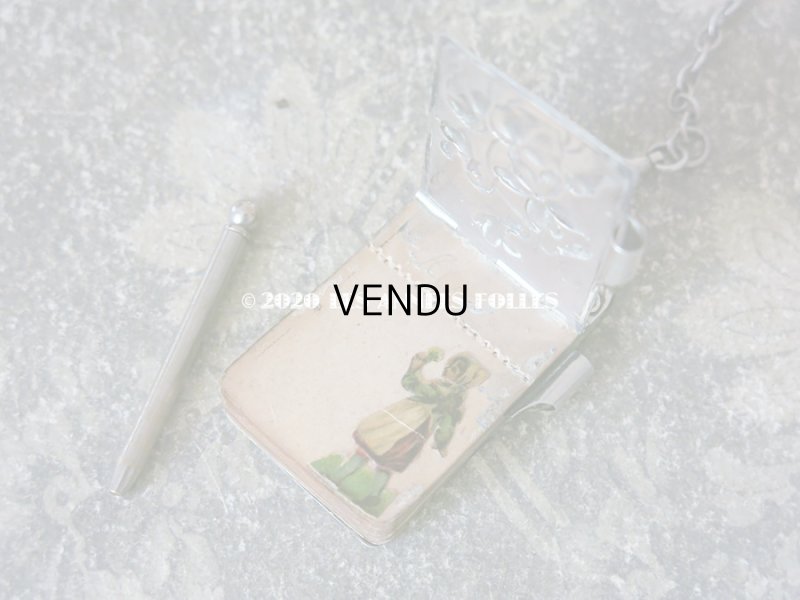 画像13: 1900年代 アンティーク  菫のシャトレーヌ シルバー製