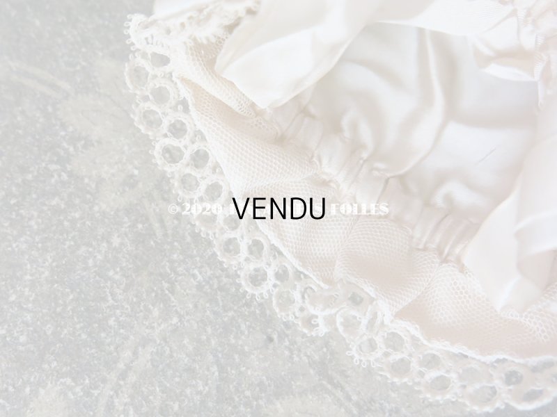 画像12: アンティーク 初聖体のオモニエール パウダーピンク クロス＆聖母マリアのイニシャル刺繍 タティングレースの縁取り