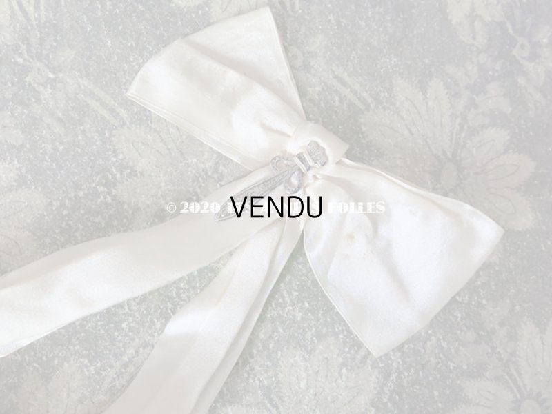 画像11: アンティーク 初聖体のオモニエール パウダーピンク クロス＆聖母マリアのイニシャル刺繍 タティングレースの縁取り