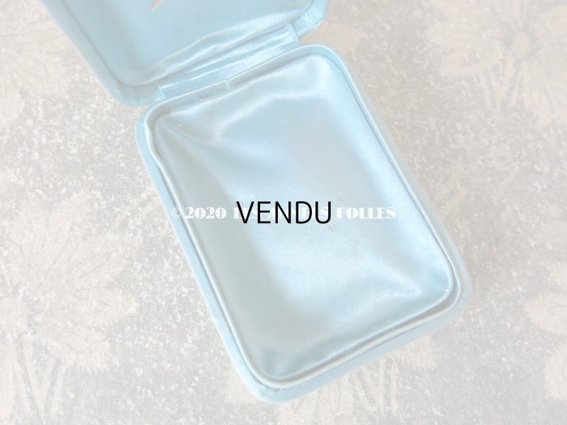 画像9: アンティーク ジュエリーボックス イニシャル入り シルクサテン パウダーブルー