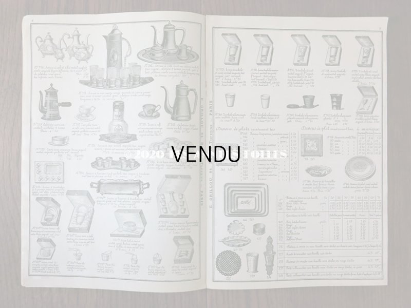 画像5: 1908年 アンティーク オルフェーブルリー(金銀細工師)のカタログ 　- E.GRILLOU -