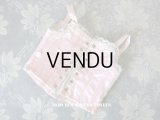 アンティーク ドール用 コルセット ピンクのシルクサテン