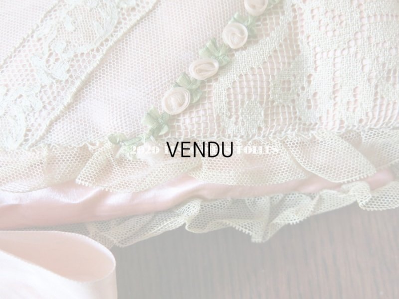 画像9: アンティーク ロココトリム付き ハンキーケース ポシェット ピンク