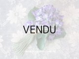 アンティーク 菫のブーケの布花  コサージュ 48輪