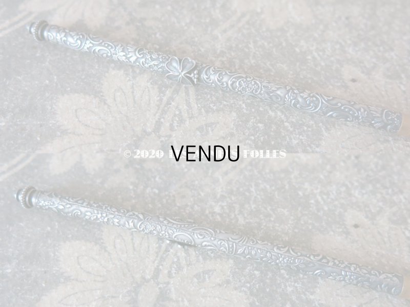 画像11: 19世紀末 アンティーク レタリングセット 4つ葉のクローバー ペン軸 & シーリングスタンプ ＆レターオープナー・ブックマーク