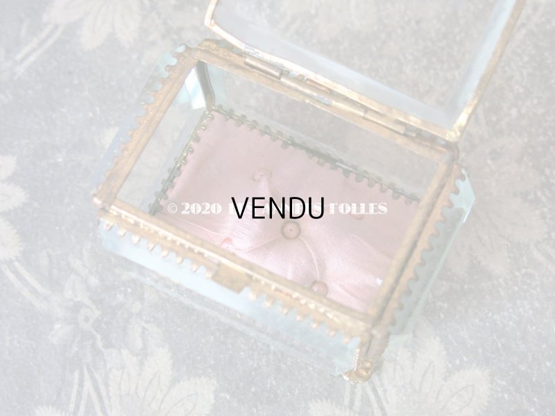 画像6: アンティーク ジュエリーボックス ピンクのクッション