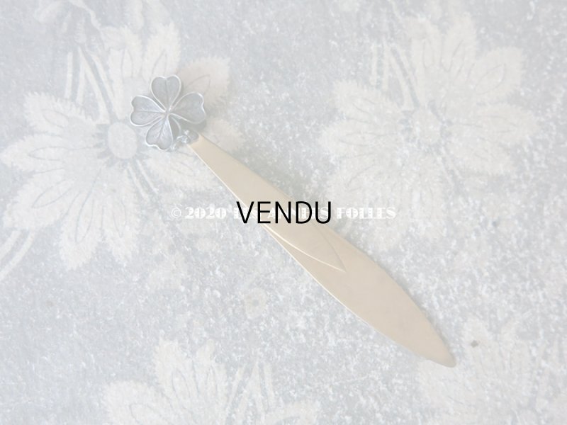 画像7: 19世紀末 アンティーク レタリングセット 4つ葉のクローバー ペン軸 & シーリングスタンプ ＆レターオープナー・ブックマーク