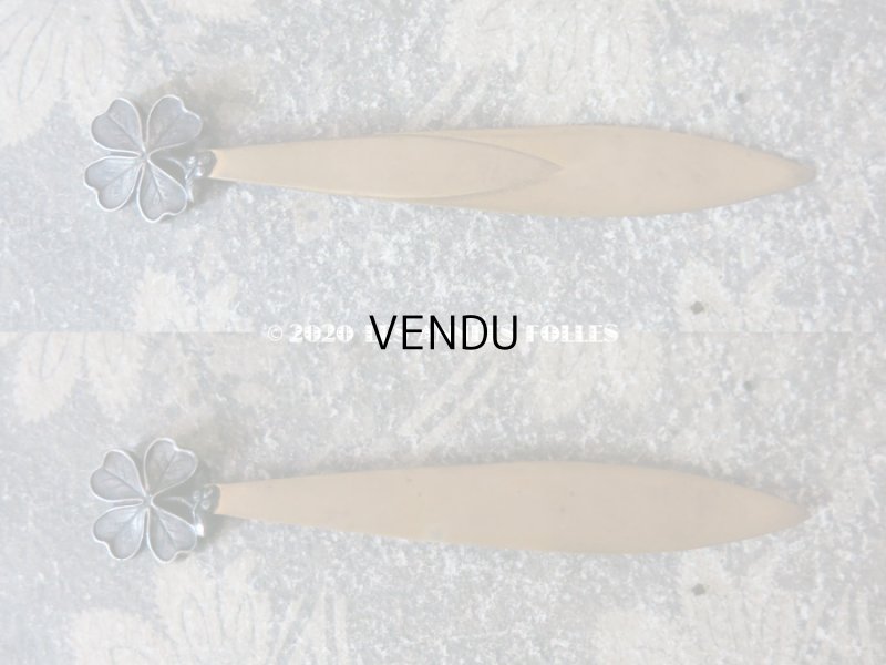 画像8: 19世紀末 アンティーク レタリングセット 4つ葉のクローバー ペン軸 & シーリングスタンプ ＆レターオープナー・ブックマーク