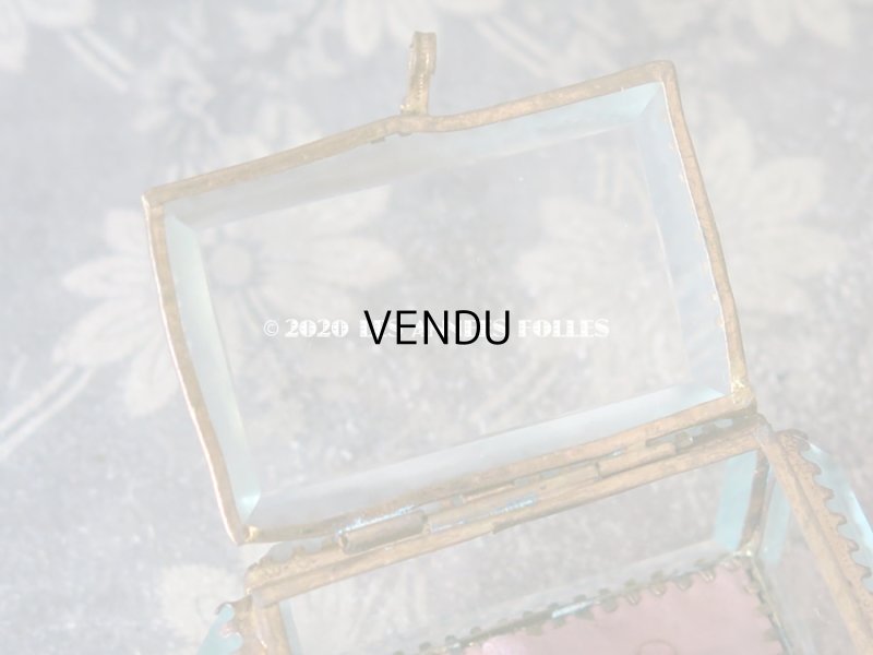 画像8: アンティーク ジュエリーボックス ピンクのクッション