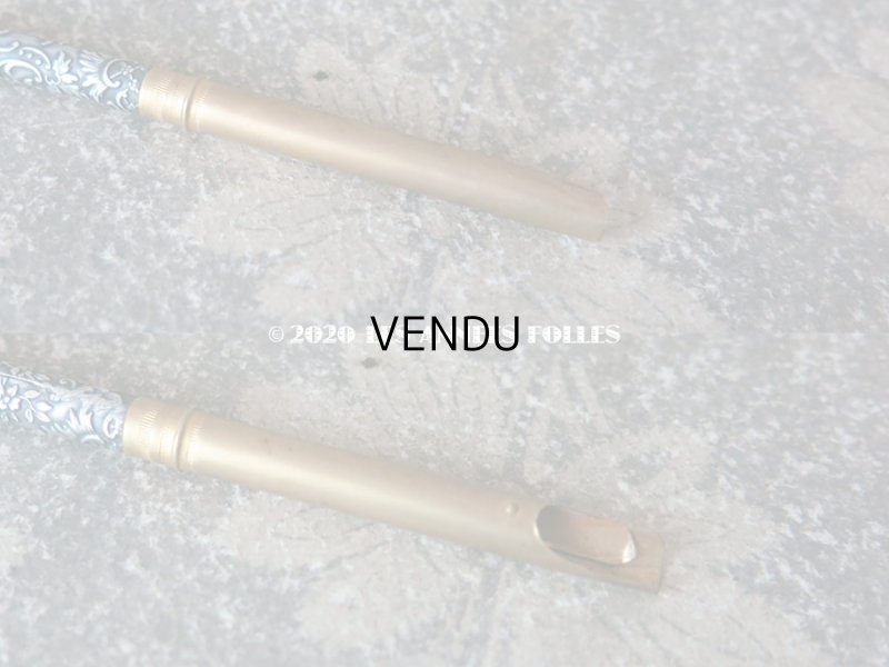 画像12: 19世紀末 アンティーク レタリングセット 4つ葉のクローバー ペン軸 & シーリングスタンプ ＆レターオープナー・ブックマーク