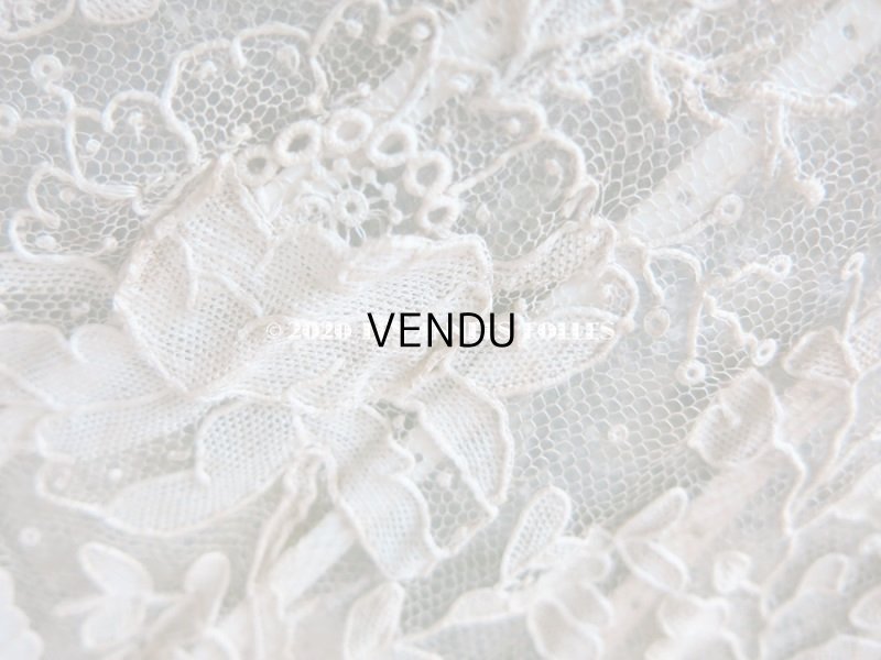 画像14: 19世紀 アンティーク ファン ポワン・ド・ローズ   【ポワン・ド・ローズ】【ポワン・ド・ガーズ】