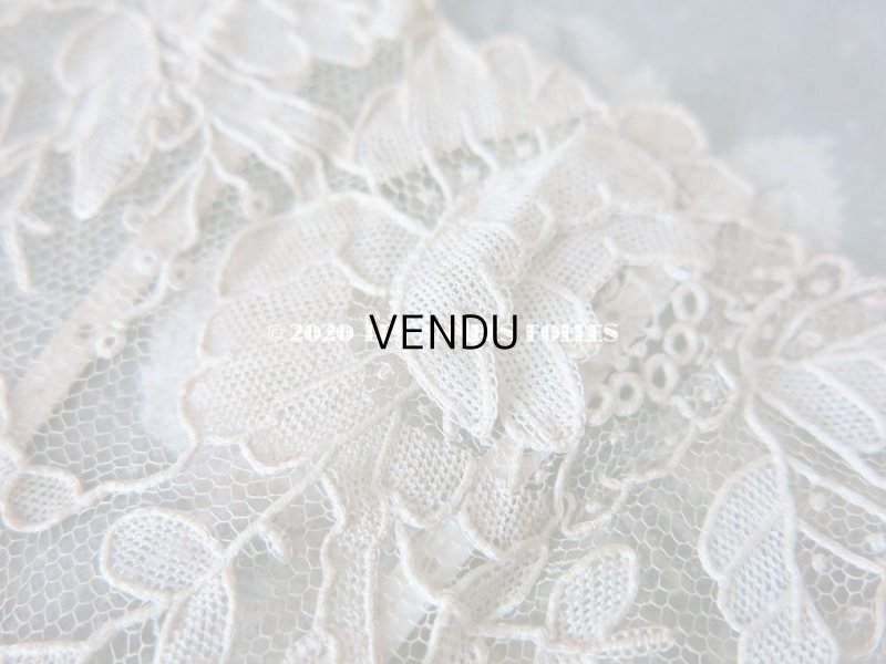 画像15: 19世紀 アンティーク ファン ポワン・ド・ローズ   【ポワン・ド・ローズ】【ポワン・ド・ガーズ】