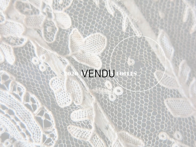 画像9: 19世紀 アンティーク ファン ポワン・ド・ローズ   【ポワン・ド・ローズ】【ポワン・ド・ガーズ】