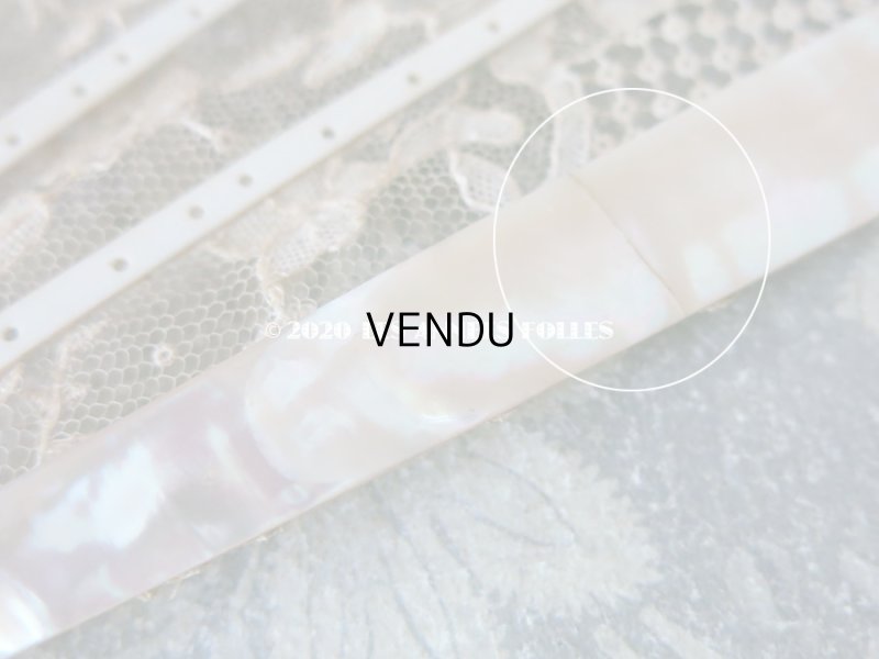 画像13: 19世紀 アンティーク ファン ポワン・ド・ローズ   【ポワン・ド・ローズ】【ポワン・ド・ガーズ】