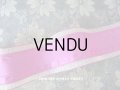 19世紀末 アンティーク  レースの縁取り シルク製 リーフ柄のリボン 　6.1cm幅 150cm パープル＆フューシャピンク