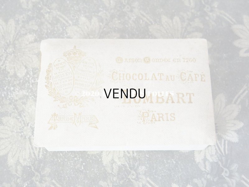 画像2: 1900年代 アンティーク チョコレートボックス お菓子箱　CHOCOLAT AU CAFE - LOMBART PARIS -