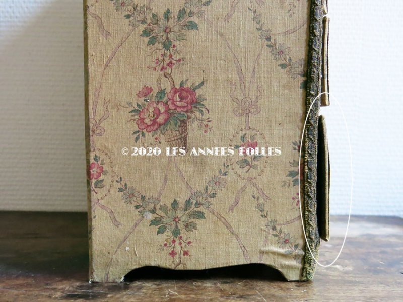 画像14: *蚤の市* 1900年代 アンティーク カルトナージュチェスト  薔薇の花かご