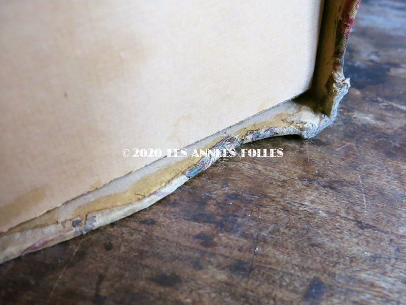 画像20: *蚤の市* 1900年代 アンティーク カルトナージュチェスト  薔薇の花かご