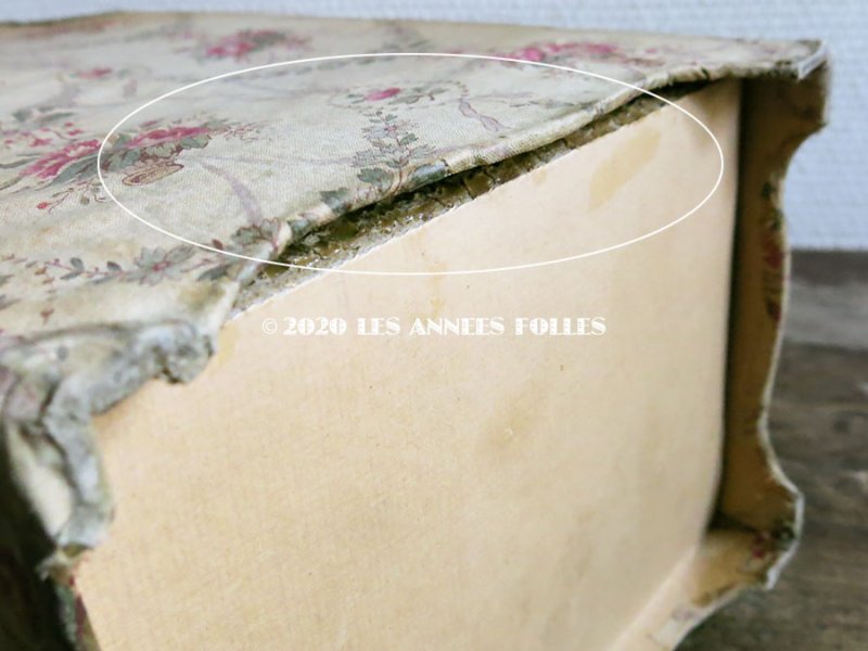 画像21: *蚤の市* 1900年代 アンティーク カルトナージュチェスト  薔薇の花かご