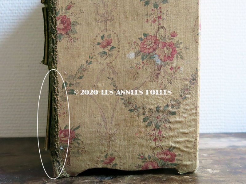 画像15: *蚤の市* 1900年代 アンティーク カルトナージュチェスト  薔薇の花かご