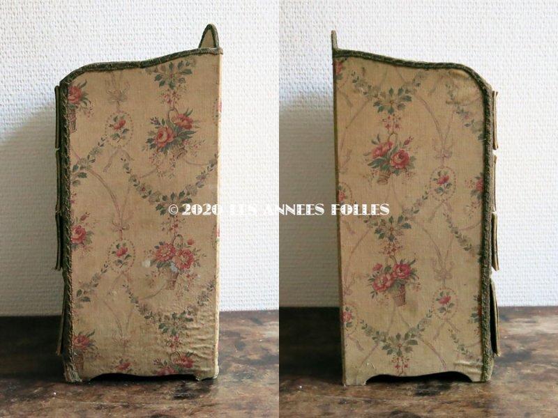 画像5: *蚤の市* 1900年代 アンティーク カルトナージュチェスト  薔薇の花かご