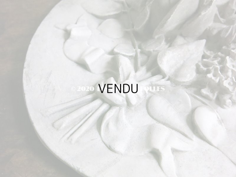 画像6: 1900年代 アンティーク  石膏のオーナメント 薔薇＆ライラック＆マーガレットのブーケ　