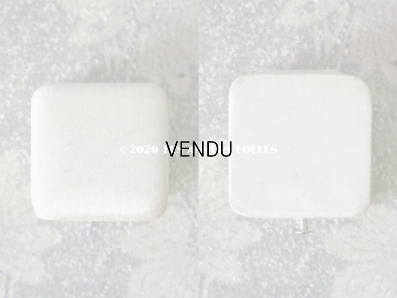 画像7: アンティーク  シルクサテンのリングボックス  ジュエリーボックス  オフホワイト