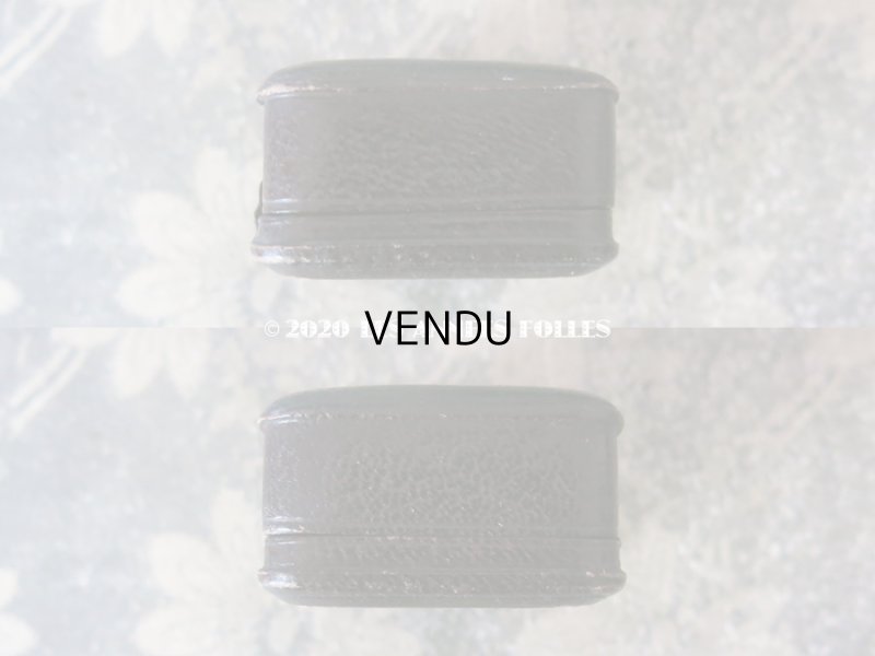 画像11: アンティーク 本革製 ジュエリーボックス ピアス用 ブラウン