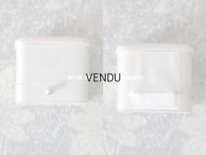 画像8: アンティーク  シルクサテンのリングボックス  ジュエリーボックス  オフホワイト