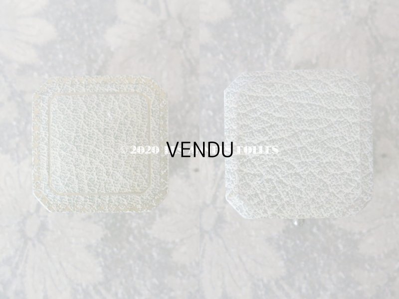 画像8: アンティーク  金彩入り リングボックス ジュエリーボックス ライトグレー&グリーン