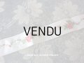 1900年代 アンティーク シルクサテン＆ベルベットのリボン　薔薇のハンドペイント 69cm　2.7cm幅 