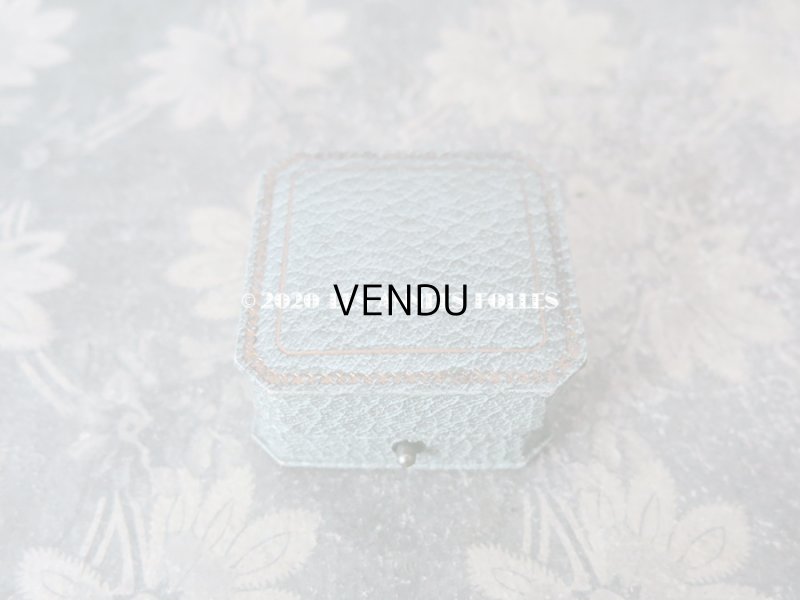 画像6: アンティーク  金彩入り ジュエリーボックス グレイッシュブルー