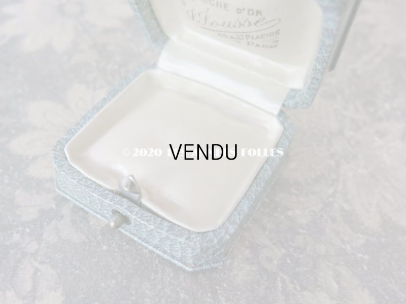 画像4: アンティーク  金彩入り ジュエリーボックス グレイッシュブルー