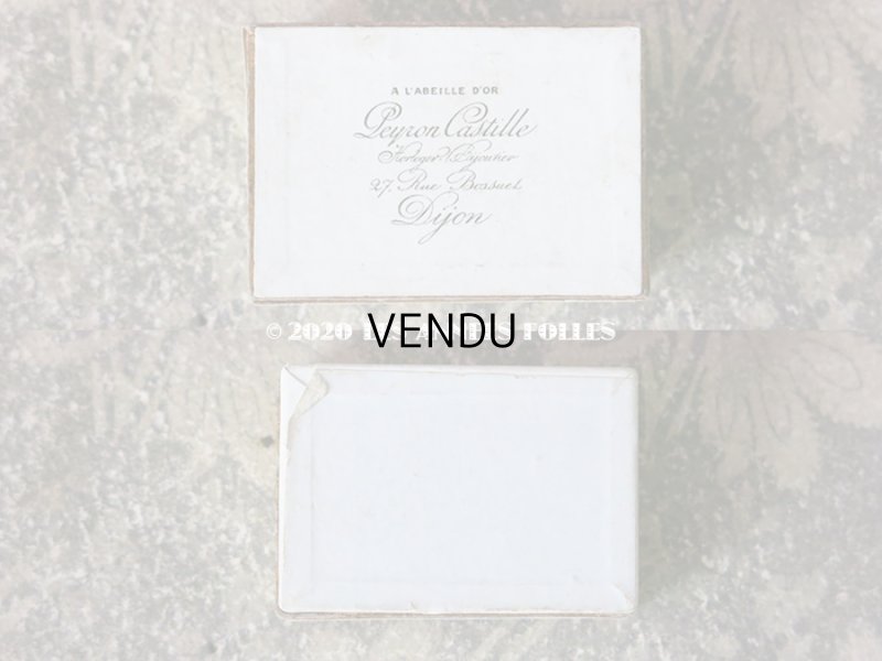 画像4: 1900年代 アンティーク 小さなジュエリーボックス ホワイト＆ゴールド