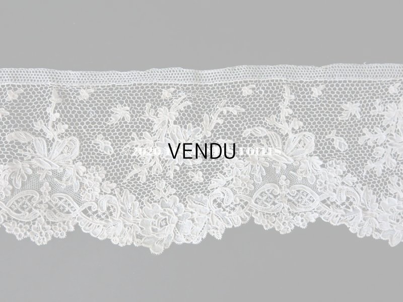 画像8: 19世紀 アンティーク ニードルレース アルジャンタン 【 ポワン・ダルジャンタン 】 71cm