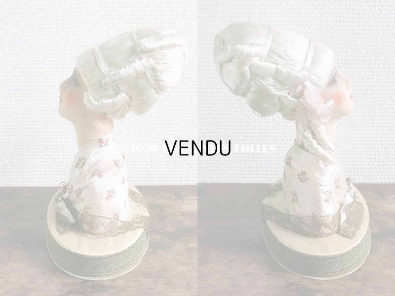 画像5: 1920年代 アンティーク チョコレートボックス 18世紀の貴婦人のブドワールドール付き お菓子箱