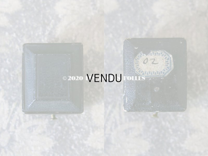 画像5: 19世紀 アンティーク 本革製 リングボックス 黒 ジュエリーボックス