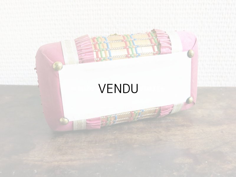 画像7: 19世紀 アンティーク ナポレオン3世時代 お菓子箱 ハンドル付き 花模様のレースペーパー チョコレートボックス 木箱 